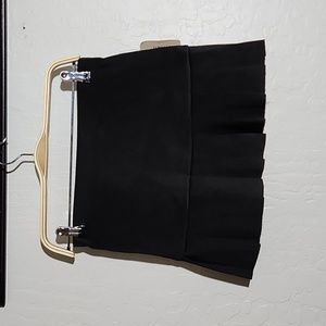 F21 Vintage Black Pleated Mini Micro Skirt Medium